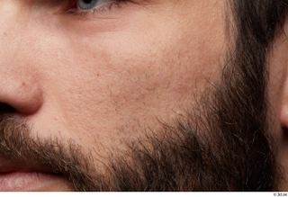 HD Face Skin Owen Reid bearded cheek face skin pores…